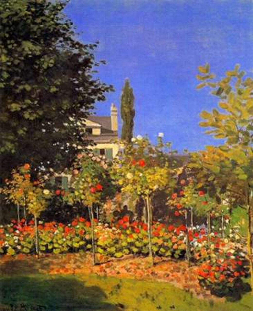 Flowering Garden 1866 Poster Print by Claude Monet - Item # VARPDX373781